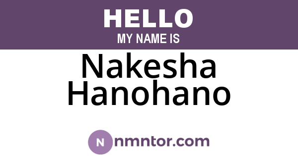 Nakesha Hanohano