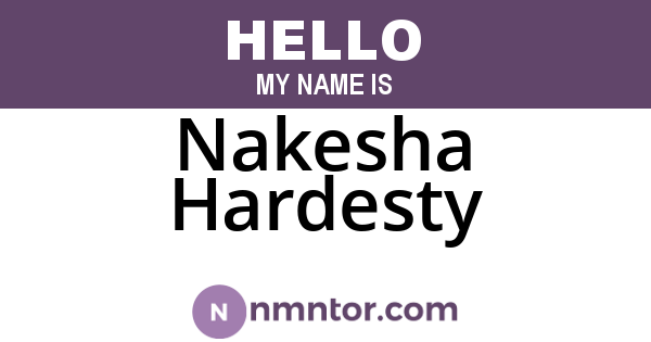 Nakesha Hardesty