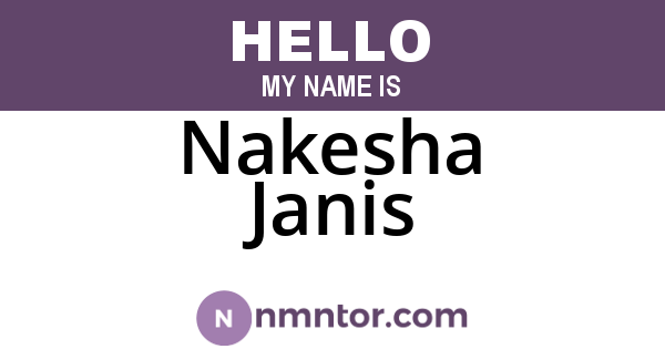 Nakesha Janis