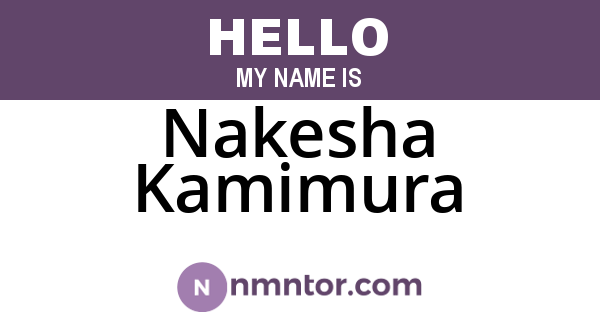 Nakesha Kamimura