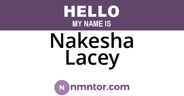 Nakesha Lacey