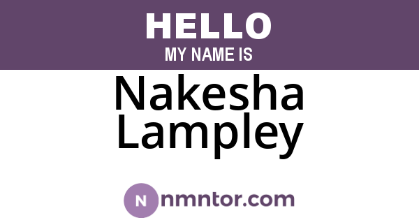 Nakesha Lampley
