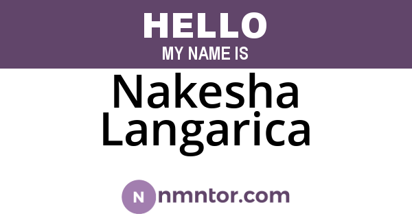 Nakesha Langarica