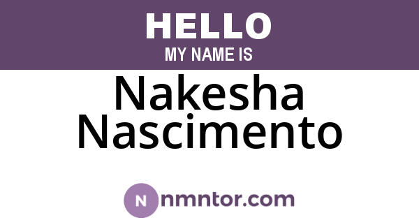 Nakesha Nascimento