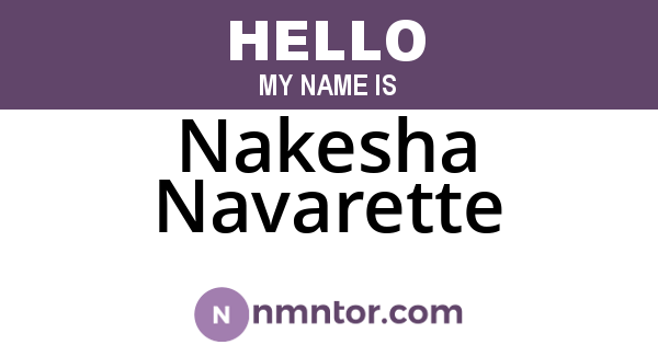 Nakesha Navarette