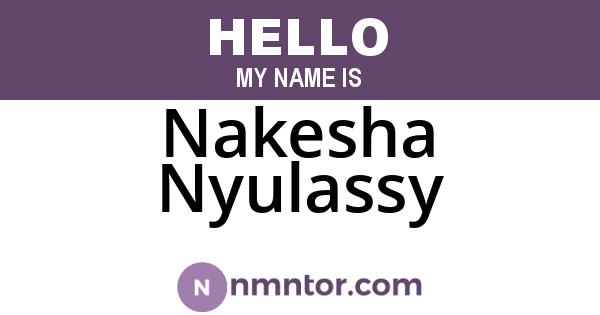 Nakesha Nyulassy
