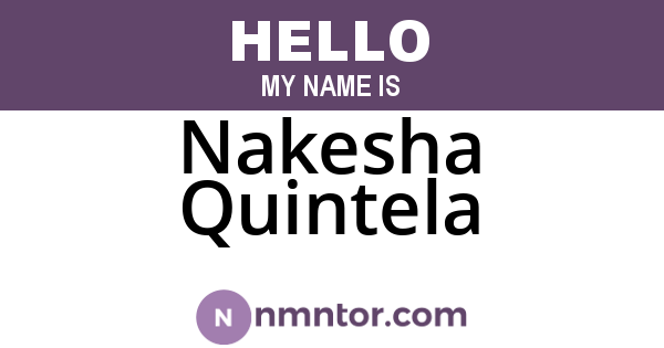 Nakesha Quintela