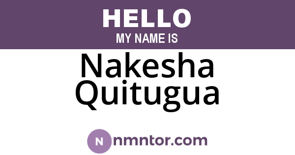 Nakesha Quitugua