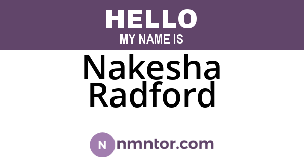 Nakesha Radford