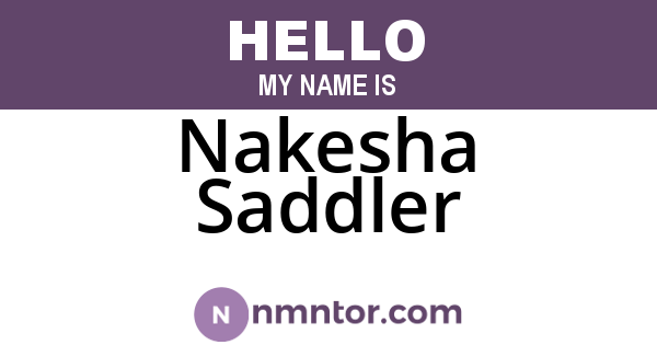 Nakesha Saddler