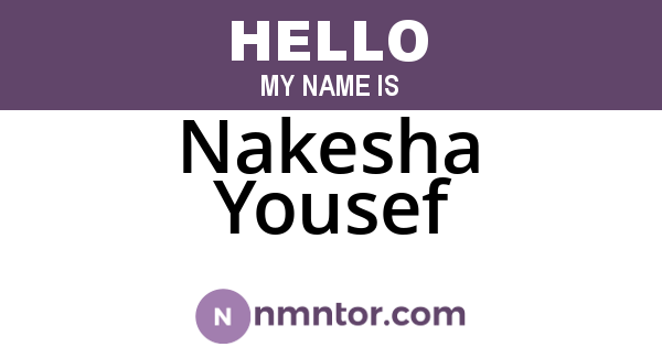 Nakesha Yousef
