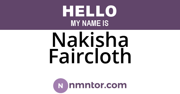 Nakisha Faircloth