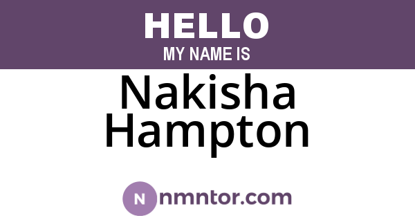 Nakisha Hampton