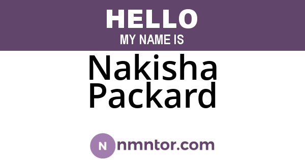 Nakisha Packard