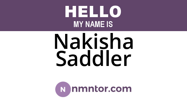Nakisha Saddler
