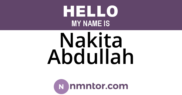 Nakita Abdullah