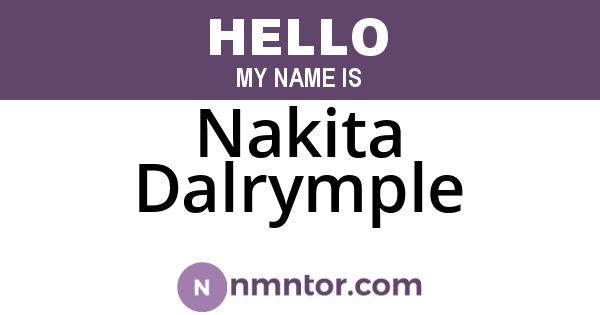 Nakita Dalrymple