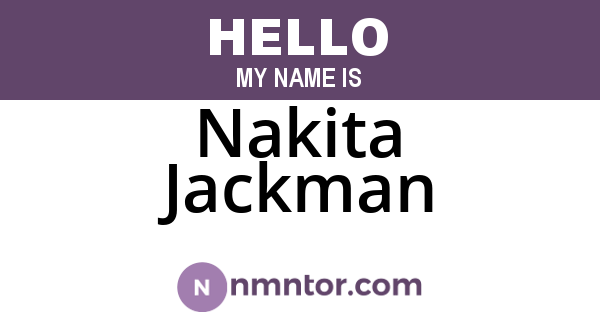 Nakita Jackman