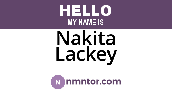 Nakita Lackey