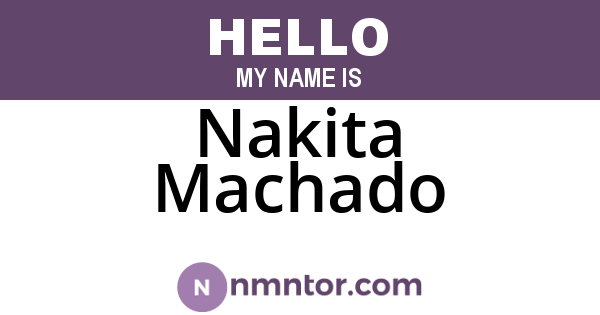 Nakita Machado