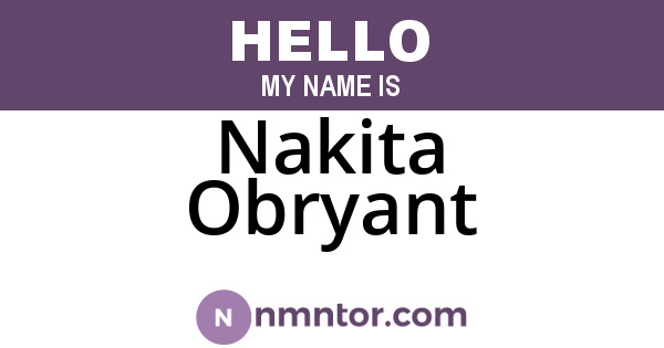 Nakita Obryant