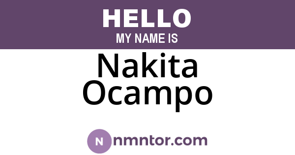 Nakita Ocampo