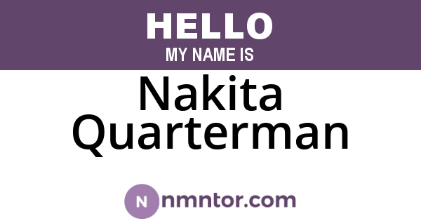 Nakita Quarterman