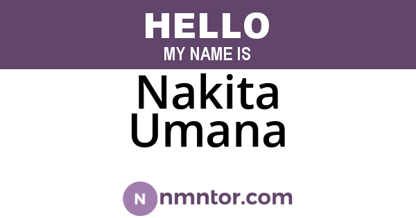 Nakita Umana
