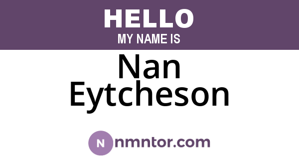 Nan Eytcheson
