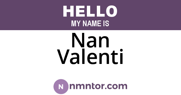Nan Valenti