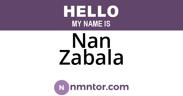 Nan Zabala