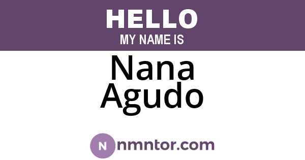 Nana Agudo