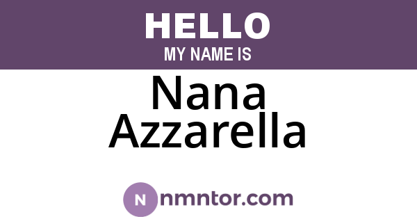 Nana Azzarella