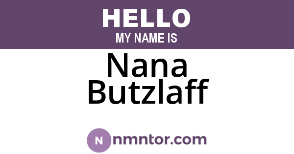 Nana Butzlaff