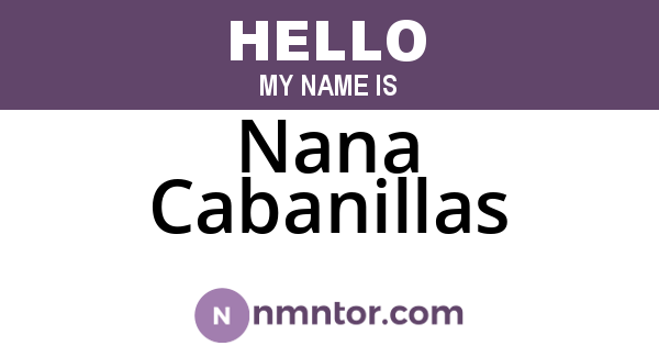 Nana Cabanillas