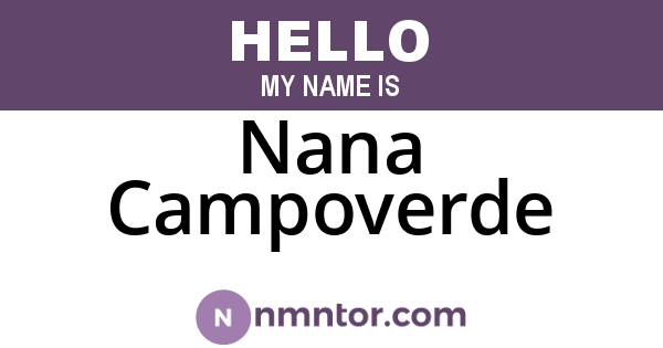 Nana Campoverde
