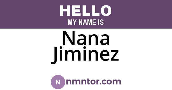 Nana Jiminez