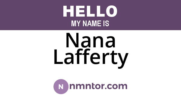 Nana Lafferty