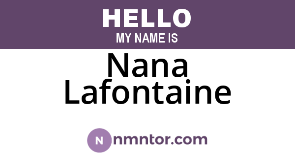 Nana Lafontaine