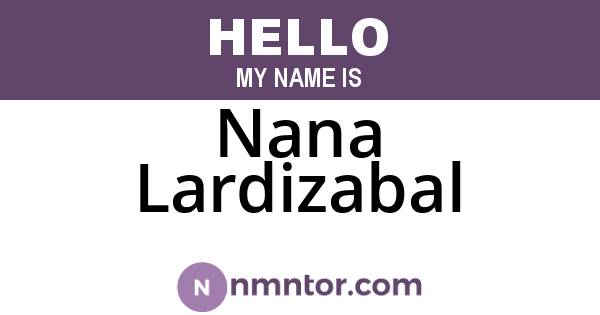 Nana Lardizabal