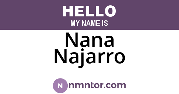 Nana Najarro