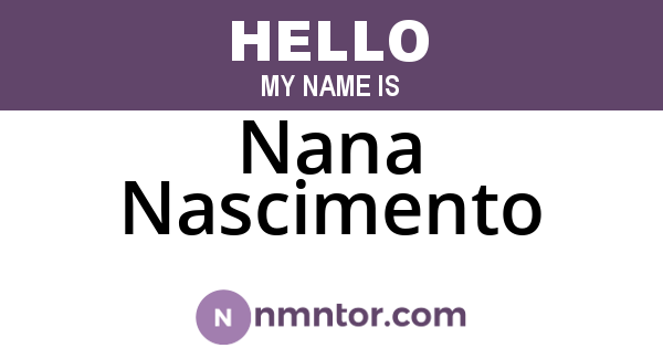 Nana Nascimento