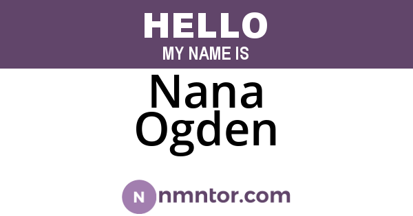 Nana Ogden