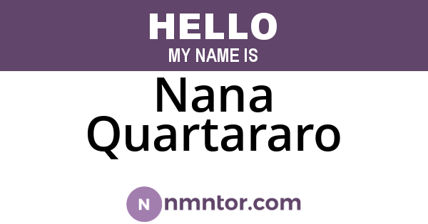 Nana Quartararo