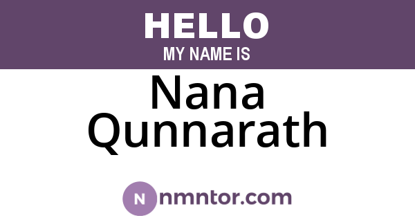 Nana Qunnarath