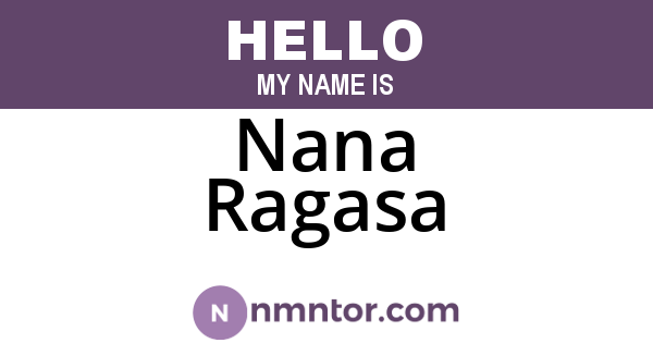 Nana Ragasa