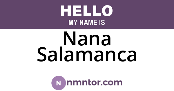 Nana Salamanca