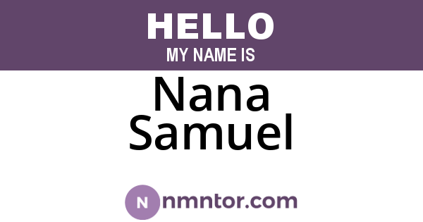 Nana Samuel