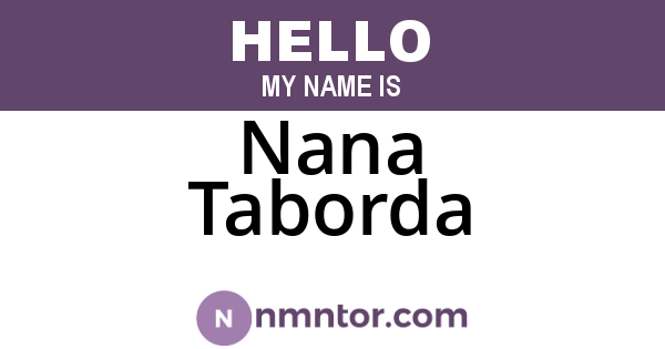 Nana Taborda