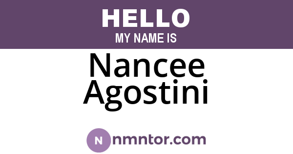 Nancee Agostini